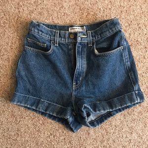 American Apparel High-Waisted Denim Shorts